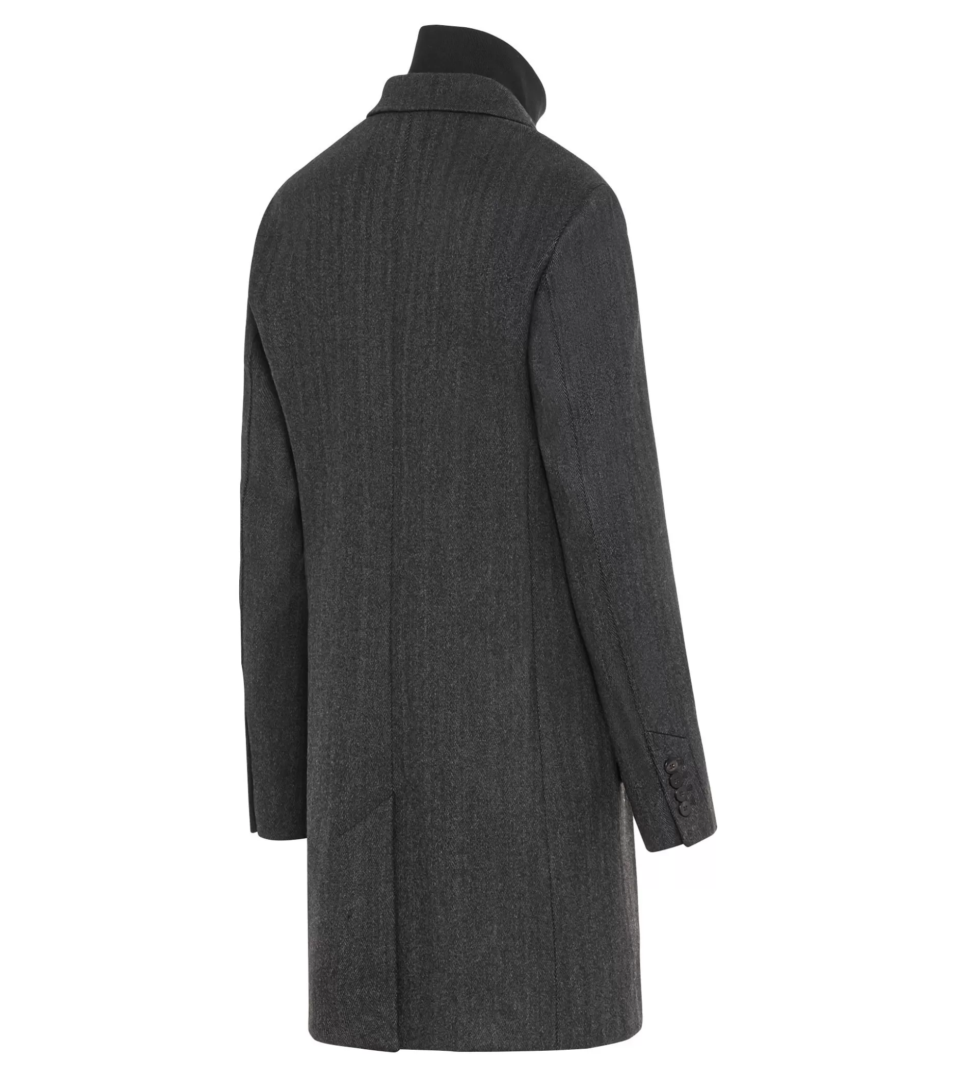 Online Hybrid Textured Formal Cappotto Moda E Sport